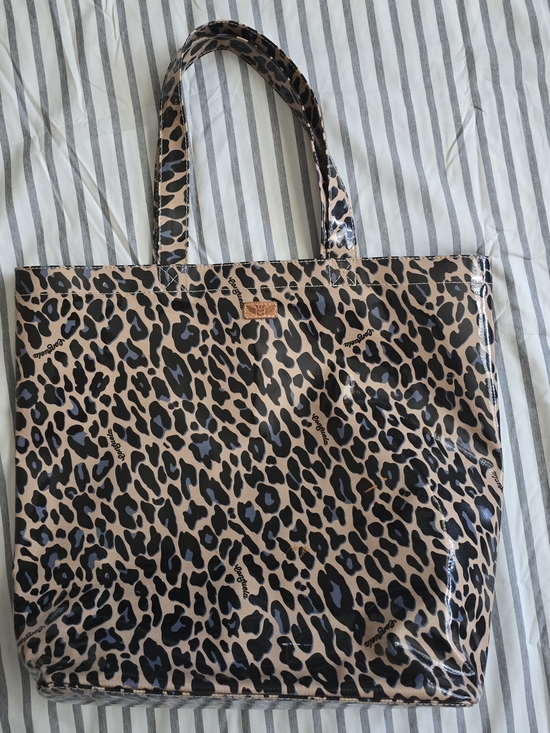 Consuela Handbags - Consuela Leopard Print Tote in Beige and Black